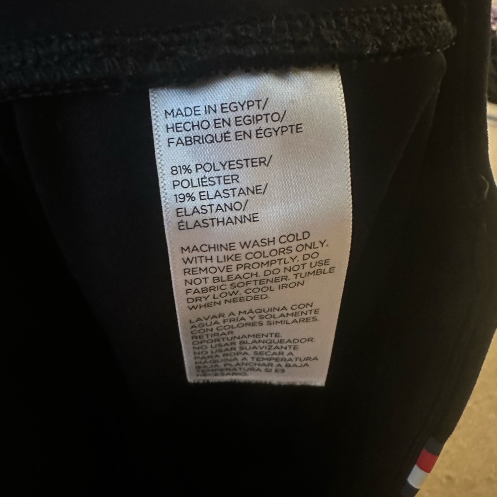 Tommy‎ Hilfiger Black Wide-Leg Pants L - Picture 3 of 4